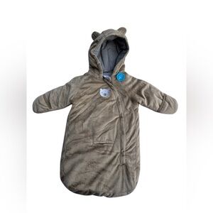 Carters Child of Mine Baby Boy Girls Infant Fleece Bunting Bag White Hood 0-6